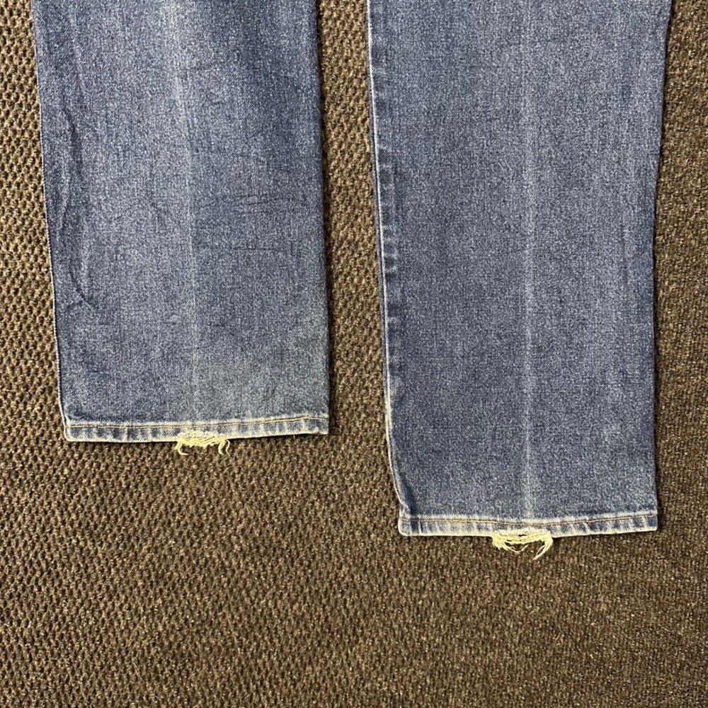 Vintage Wrangler 13MWZ Jeans Mens 38x36 Cowboy Cut USA Made Medium Wash Denim - Picture 10 of 11